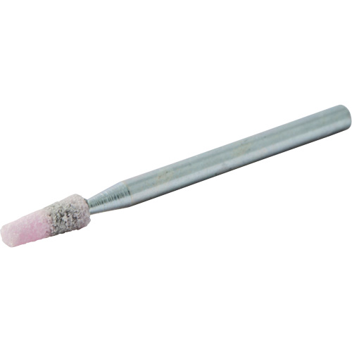 Meule mont&eacute;e vitrifi&eacute;e, B97, Oxyde d'aluminium, 1/8" dia., 3/8" lo, 80 Grain Helyx Safety & Industrial Supplies