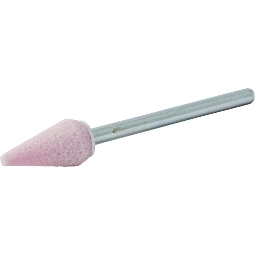 Vitrified Bond Mounted Point, B53, Aluminum Oxide, 5/16" Dia., 5/8" L, 80 Grit Helyx Safety & Industrial Supplies