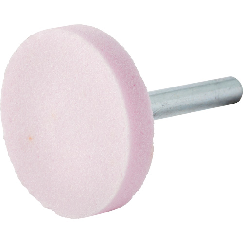 Vitrified Bond Mounted Point, W235, Aluminum Oxide, 1-1/2" Dia., 1/4" L, 80 Grit Helyx Safety & Industrial Supplies