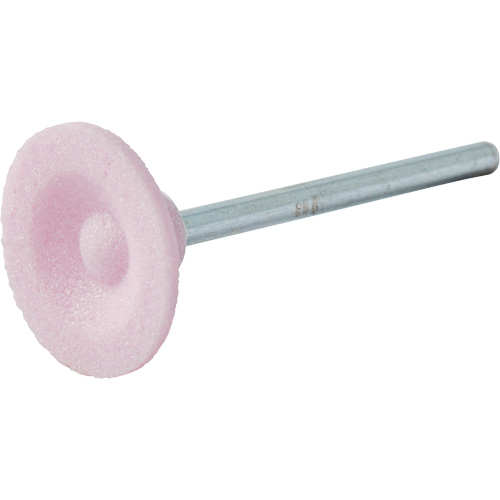 Vitrified Bond Mounted Point, B81, Aluminum Oxide, 3/4" Dia., 3/16" L, 80 Grit Helyx Safety & Industrial Supplies