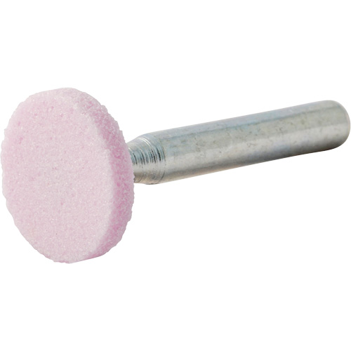 Vitrified Bond Mounted Point, W200, Aluminum Oxide, 3/4" Dia., 1/8" L, 80 Grit Helyx Safety & Industrial Supplies