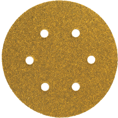 Gold Reserve A296 Paper Hook & Loop Vacuum Disc, 5" Dia., P220/Fine Grit, Aluminum Oxide, C-Weight Helyx Safety & Industrial Supplies