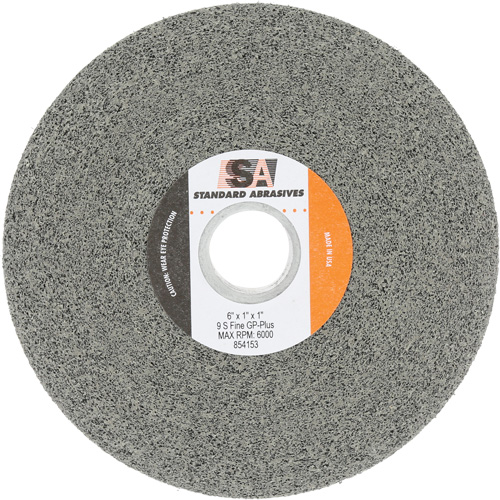 Meule &agrave; usage g&eacute;n&eacute;ral Standard Abrasives, 6" x 1", Arbre de 1", Carbure de silicium Helyx Safety & Industrial Supplies