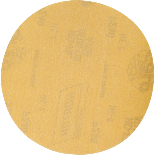 Disque de ponçage en papier H&L Gold Reserve A296 avec trous d'aspiration, dia 6", Grain 240, Oxyde d'aluminium, Poids C Helyx Safety & Industrial Supplies