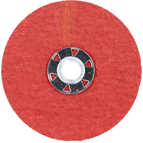 Disque de verrouillage en fibres avec fixation Speed-Change, 4-1/2" dia., Grain 24, C&eacute;ramique d'alumine Helyx Safety & Industrial Supplies