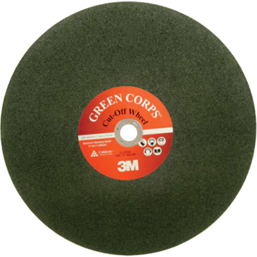 Green Corps Cut Off Wheel, 16" x Ceramic, 20000 RPM Helyx Safety & Industrial Supplies