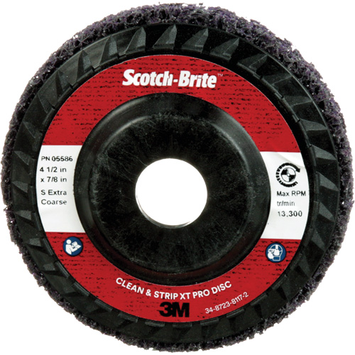 Scotch-Brite Clean and Strip XT Pro Disc XO-DC, 4-1/2" Dia., Extra Coarse Grit, Silicon Carbide Helyx Safety & Industrial Supplies