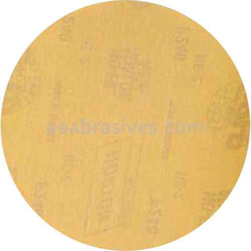 No-Fil Adalox Gold Reserve Hook & Loop Sanding Disc, 5" Dia., P320 Grit, Aluminum Oxide Helyx Safety & Industrial Supplies