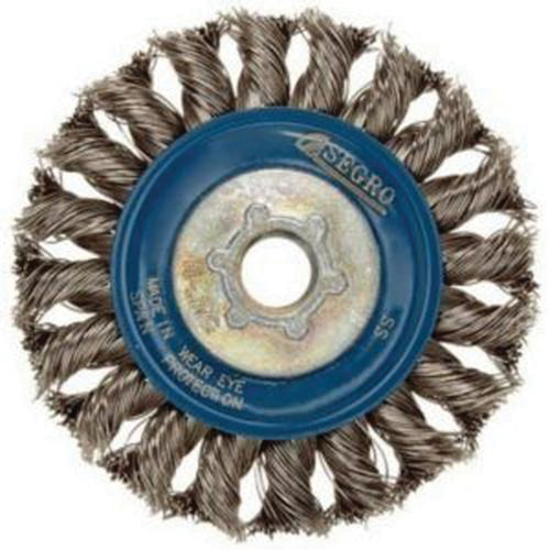 Roue compl&egrave;te de c&acirc;ble de torsion, Dia. 5", Fils 0,02", Arbre 5/8"-11, Acier inoxydable Helyx Safety & Industrial Supplies