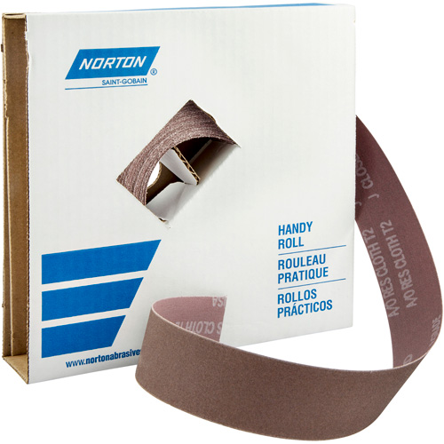 Rouleaux pour l'atelier Metalite K225, Oxyde d'aluminium, 1-1/2" la x 150' lo, Grain P50-X Helyx Safety & Industrial Supplies