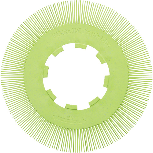 Scotch-Brite Type S Precision Radial Bristle Brush PN-RB without Adapter, Ceramic, 50+ Grit, 8" Dia. Helyx Safety & Industrial Supplies
