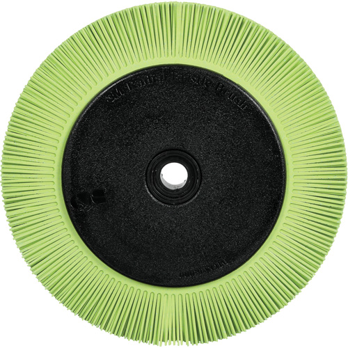 Scotch-Brite Type S Precision Radial Bristle Brush PN-RB with Flange, Ceramic, 50+ Grit, 8" Dia. Helyx Safety & Industrial Supplies