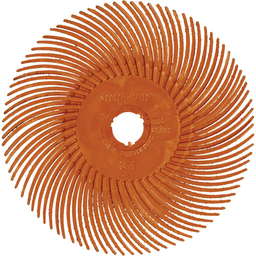 Scotch-Brite Type C Precision Radial Bristle Brush PN-RB, Ceramic, 80+ Grit, 3" Dia. Helyx Safety & Industrial Supplies