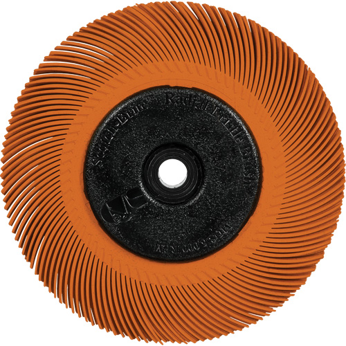 Scotch-Brite Type C Precision Radial Bristle Brush PN-RB with Flange, Ceramic, 80+ Grit, 7-5/8" Dia. Helyx Safety & Industrial Supplies