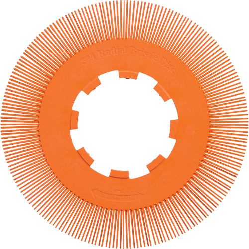 Scotch-Brite Type S Precision Radial Bristle Brush PN-RB without Adapter, Ceramic, 80+ Grit, 8" Dia. Helyx Safety & Industrial Supplies