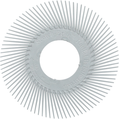 Scotch-Brite Type A Precision Radial Bristle Brush PN-RB without Adapter, Ceramic, 120+ Grit, 6" Dia. Helyx Safety & Industrial Supplies