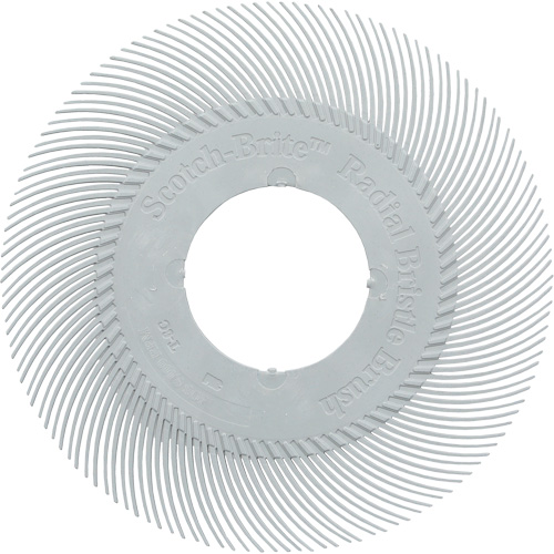 Scotch-Brite Type C Precision Radial Bristle Brush PN-RB without Adapter, Ceramic, 120+ Grit, 6" Dia. Helyx Safety & Industrial Supplies