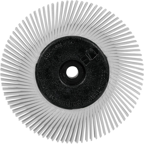 Scotch-Brite Type A Precision Radial Bristle Brush PN-RB with Adapter, Ceramic, 120+ Grit, 6" Dia. Helyx Safety & Industrial Supplies