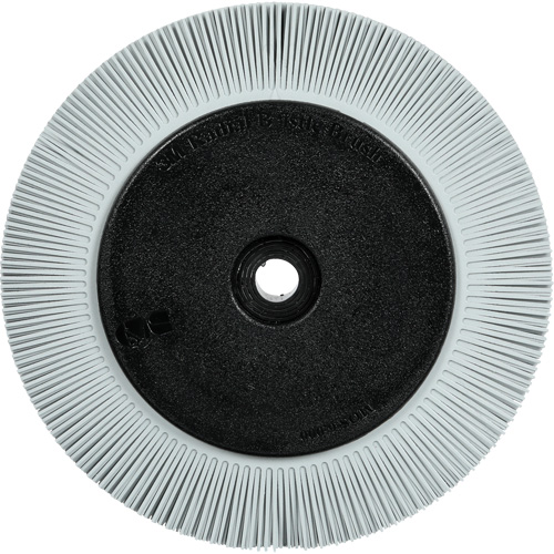 Brosse radiale en soies de pr&eacute;cision type S PN-RB avec bride Scotch-Brite , C&eacute;ramique, Grain 120+, 8" dia. Helyx Safety & Industrial Supplies