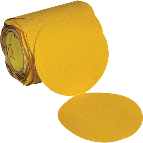 Disque abrasif dor&eacute; en rouleau Stikit 09312, 6" dia., Grain 120, Oxyde d'aluminium Helyx Safety & Industrial Supplies