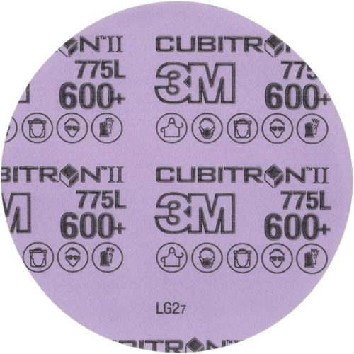 Disque en pellicule Cubitron II Hookit, dia 5", Grain 600+, C&eacute;ramique, 3 mil Helyx Safety & Industrial Supplies
