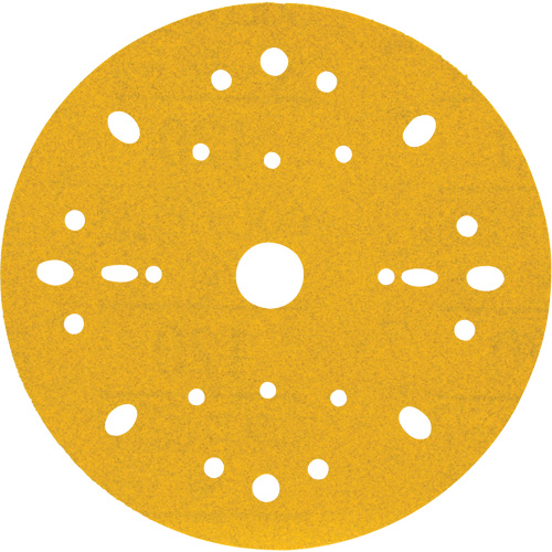 Disque abrasif dor&eacute; Hookit, dia 6", Grain 120, Oxyde d'aluminium, Poids C Helyx Safety & Industrial Supplies