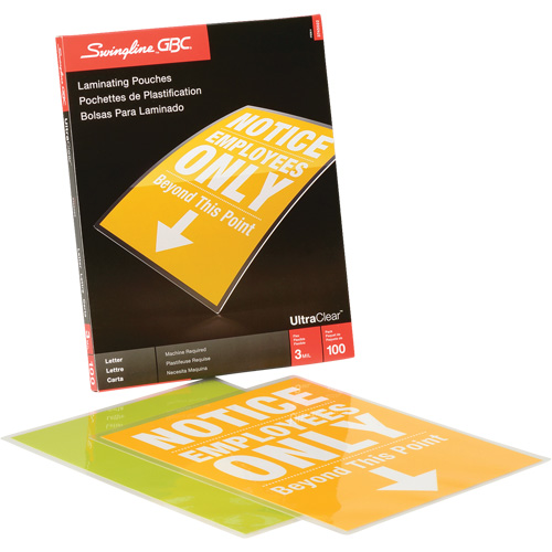 Pochette lamin&eacute;e de format lettre Helyx Safety & Industrial Supplies