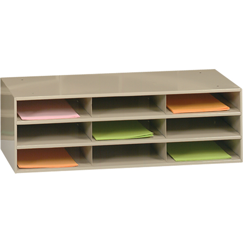 Organisateurs de donn&eacute;es, Stationnaire, 9 fentes, Acier, 33-3/4" la x 11-5/8" p x 10-3/4" h Helyx Safety & Industrial Supplies
