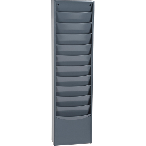 Pr&eacute;sentoirs, Stationnaire, 11 fentes, Acier, 9-3/4" la x 4-1/8" p x 36" h Helyx Safety & Industrial Supplies