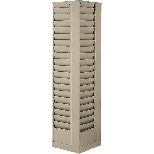 Pr&eacute;sentoirs, Rotatif, 23 fentes, Acier, 14-1/8" la x 14-1/8" p x 66" h Helyx Safety & Industrial Supplies