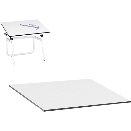 Dessus pour table &agrave; dessin r&eacute;glable Vista, 48" la x 3/4" h, Blanc Helyx Safety & Industrial Supplies