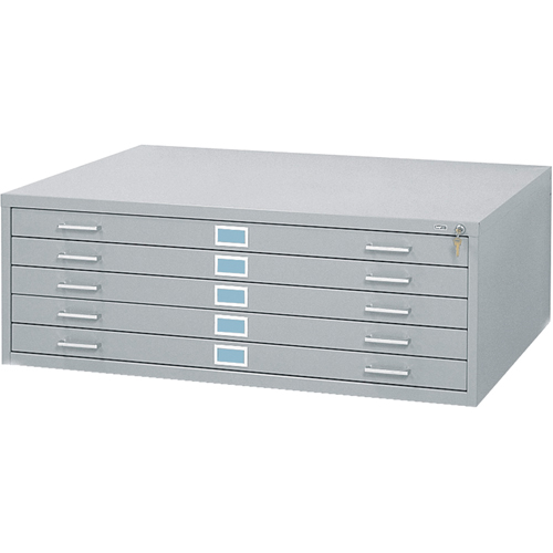 Steel Plan Files, 5 Drawers, 46-3/8" W x 35-3/8" D x 16-1/2" H Helyx Safety & Industrial Supplies
