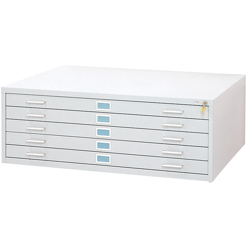 Steel Plan Files-5 Drawer, 5 Drawers, 46-3/8" W x 35-3/8" D x 16-1/2" H Helyx Safety & Industrial Supplies
