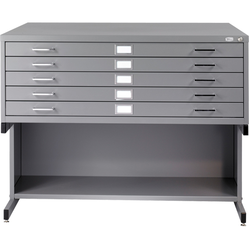 Steel Plan Files, 5 Drawers, 53-3/8" W x 41-3/8" D x 16-1/2" H Helyx Safety & Industrial Supplies