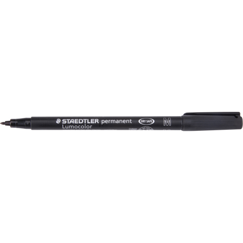 Marqueur permanent Lumocolor, Noir, Pointe Moyen Helyx Safety & Industrial Supplies