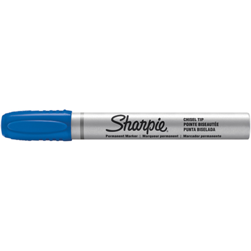 Permanent Markers - Berol Liquid Tip, Blue, Chisel Tip Helyx Safety & Industrial Supplies