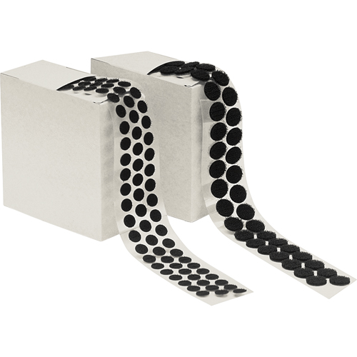 Attache en rondelle, Crochet, 1/2" dia., Adh&eacute;sif, Noir Helyx Safety & Industrial Supplies