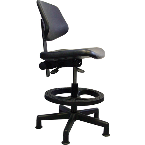 Si&egrave;ges ergonomiques, Polyur&eacute;thane, Noir, Capacit&eacute; 250 lb Helyx Safety & Industrial Supplies