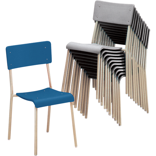 Chaises empilables Ventura, Polypropyl&egrave;ne, Gris Helyx Safety & Industrial Supplies