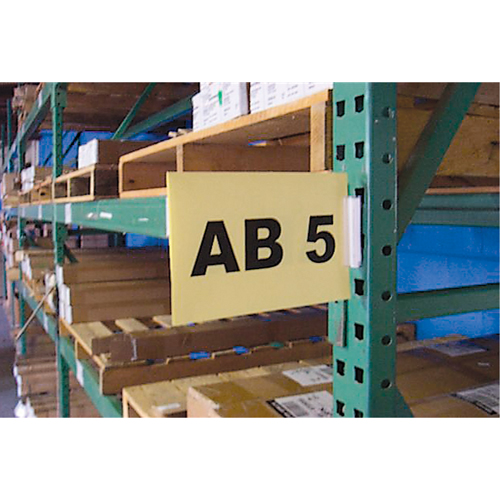 Slip 'N Stik Snap-On Warehouse Aisle Sign Kits, 11" x 8-1/2", Plastic Helyx Safety & Industrial Supplies