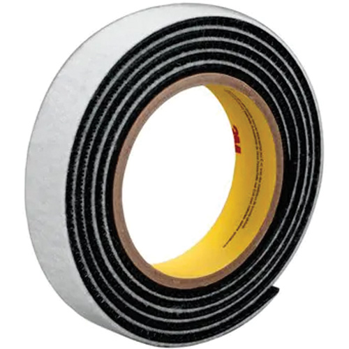 Dual Lock Reclosable Fastener, Self-Mating, 50 yds x 1", Sew-On, Black Helyx Safety & Industrial Supplies