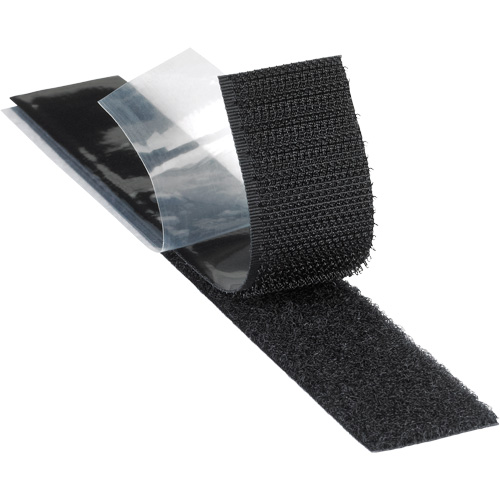 Attache r&eacute;sistant aux plastifiants, Boucle, 50 vg x 2", Adh&eacute;sif, Noir Helyx Safety & Industrial Supplies