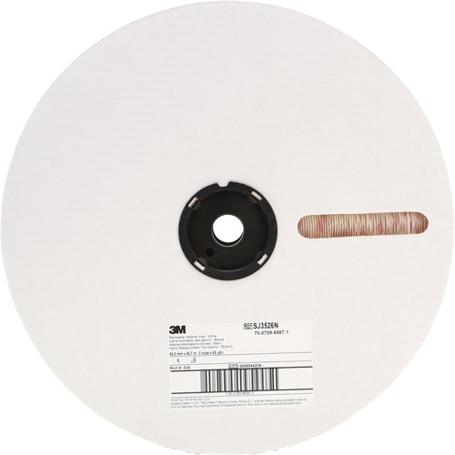 Attache, Boucle, 50 vg x 2", Adh&eacute;sif, Blanc Helyx Safety & Industrial Supplies