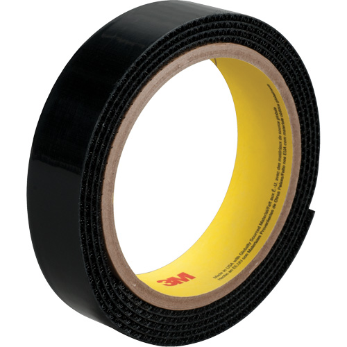 Fixation SJ3527N, Boucle, 50 vg x 1", Adh&eacute;sif, Noir Helyx Safety & Industrial Supplies