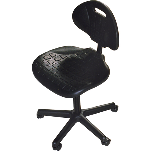 Si&egrave;ges ergonomiques robustes, Polyur&eacute;thane, Noir, Capacit&eacute; 250 lb Helyx Safety & Industrial Supplies