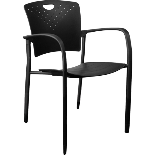 Chaises empilables MaxX StaxX, Polypropyl&egrave;ne, Hauteur 17-1/4", Capacit&eacute; 275 lb, Noir Helyx Safety & Industrial Supplies