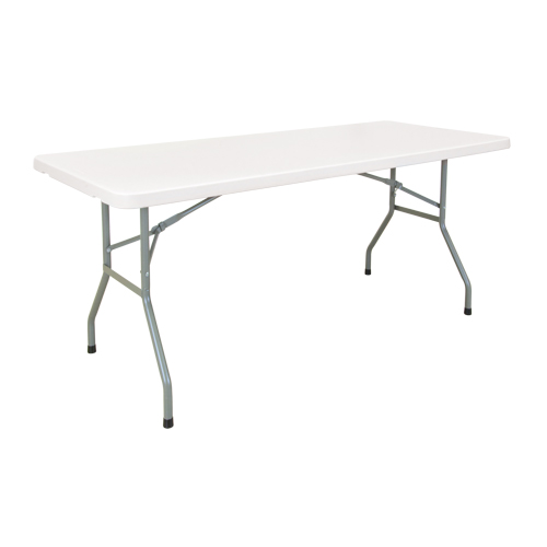Table pliante, Rectangulaire, 60" l x 30" la, Poly&eacute;thyl&egrave;ne, Blanc Helyx Safety & Industrial Supplies