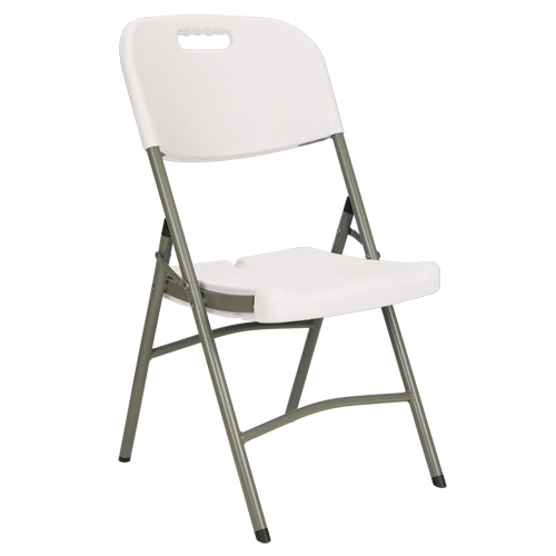 Chaises pliantes, Poly&eacute;thyl&egrave;ne, Blanc, Capacit&eacute; 350 lb Helyx Safety & Industrial Supplies