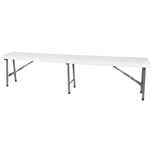 Banc pliant, Poly&eacute;thyl&egrave;ne, 72" lo x 12" la x 17" h Helyx Safety & Industrial Supplies