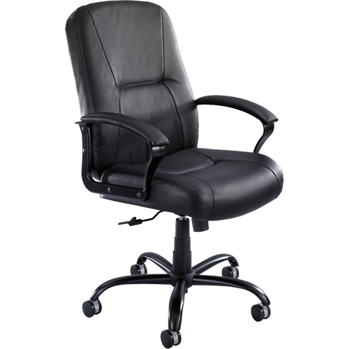 Serenity Big & Tall Chair, Leather, Black, 500 lbs. Capacity Helyx Safety & Industrial Supplies